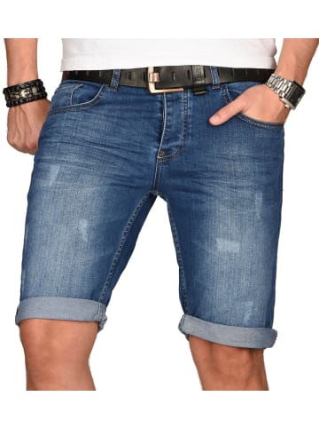 A. Salvarini Herren Shorts AS100 - AS109 Multi in Blau