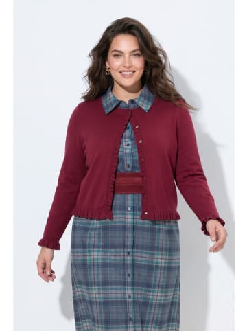 Strickjacke in dunkel weinrot