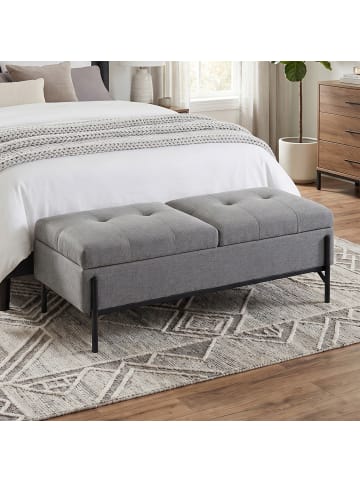 Sitzbank-117L x 50B x 44H cm-Grau
