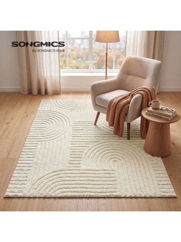 Teppich Hila in Weiß - (B)120 x (H)1 x (T)170 cm