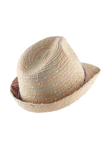 Strohhut bunt in sand