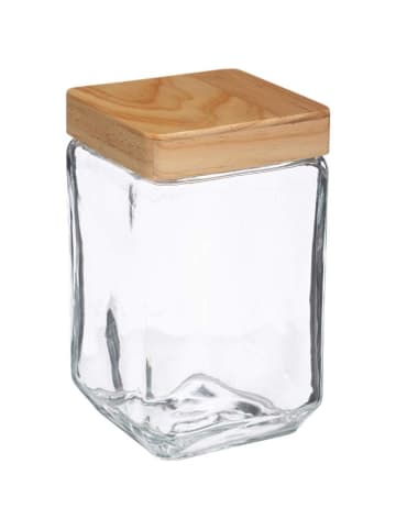 Vorratsbehälter aus Glas, 1,7 l in Transparent, 11 x 11 x 18 cm