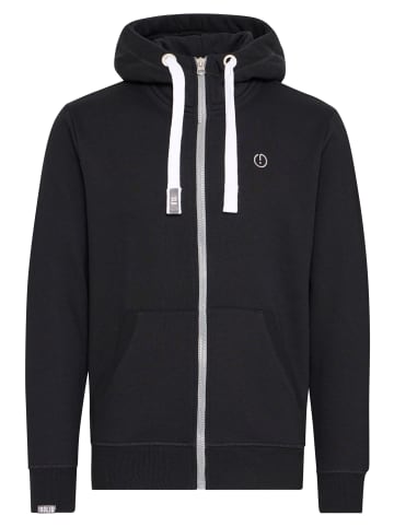 Kapuzensweatjacke SDBenn High Neck Zip-Hoodie in Schwarz