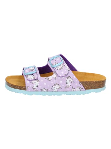 Pantolette "Bioline Unicorn" in Lila