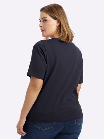 Halbarmshirt in tiefblau