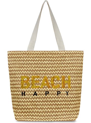Große Strandtasche Meeru in Gelb