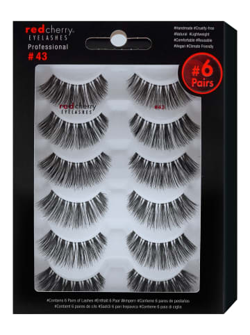 Bandwimpern 43 - 6 Pairs in Schwarz