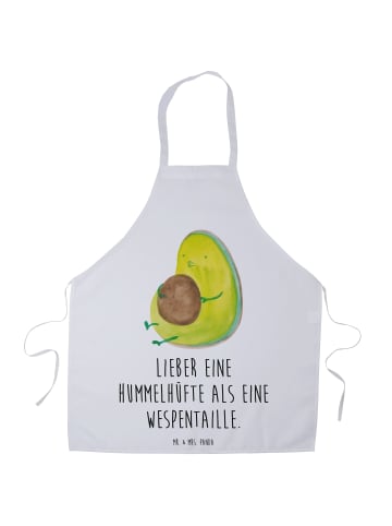 Schürze Avocado Pfeifen mit Spruch in Weiß