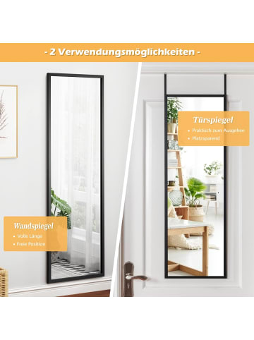 Wandspiegel 107x36,5cm in Schwarz