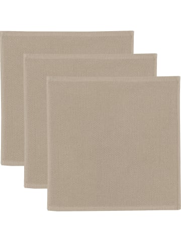 Baumwolle Spültuch 3er-Pack in beige
