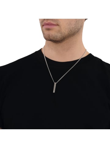 Kette mit Anhänger Edelstahl in silber