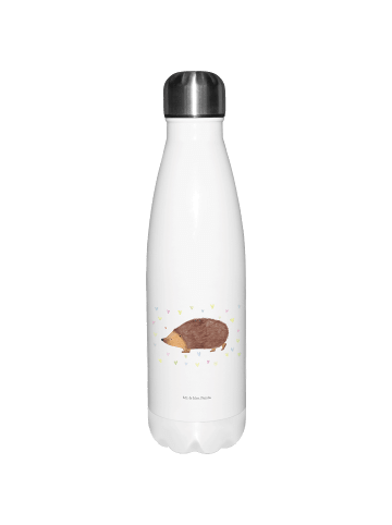Trinkflasche Igel Herzen ohne Spruch in Weiß