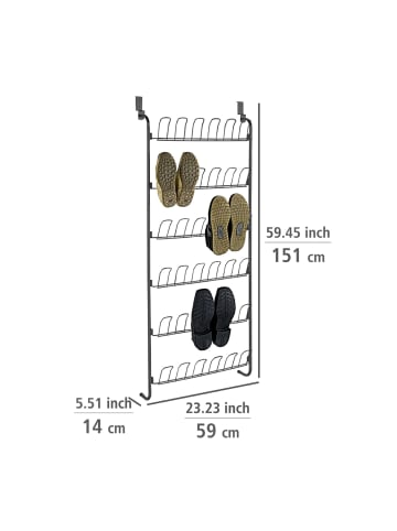 Türregal für Schuhe in weiß