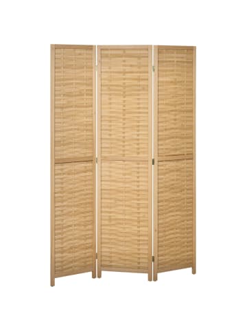 Paravent in Naturholz 160L x 1,8B x 170H cm