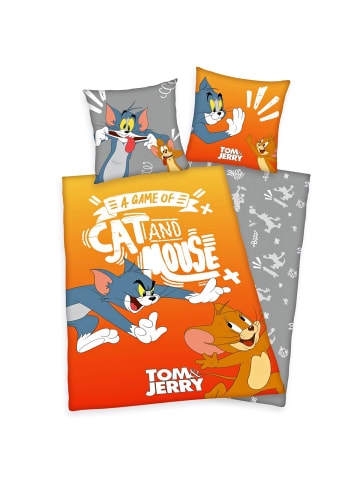 2 tlg. Renforcé Bettwäsche 135x200cm Tom und Jerry in Bunt