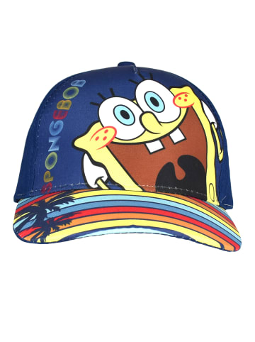 Spongebob Schwammkopf Kappe Palme Cap Baseballkappe verstellbar in blau