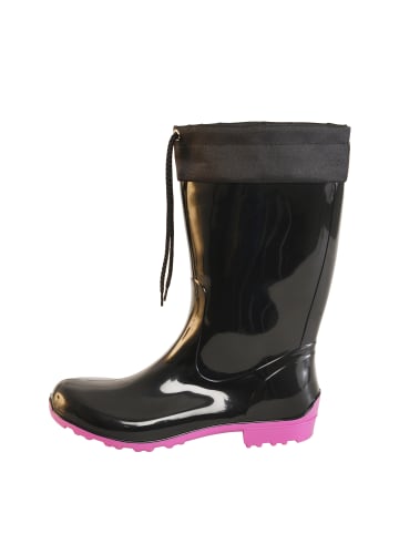 Gummistiefel de Fieselregen Langschaft in schwarz/fuchsia