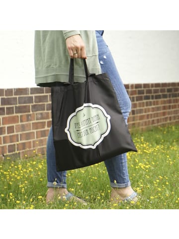 Tasche Was stimmt denn mit dir nicht in Schwarz - 40x40