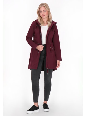 Women Softshell Jacket in burgundy