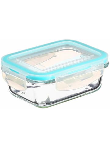 Set Lebensmittelbehälter mit Verschluss, 3 Fassungen, Glas in Transparent