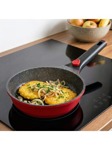 SMART Bratpfanne 20 cm, abnehmbarer Griff in Rot