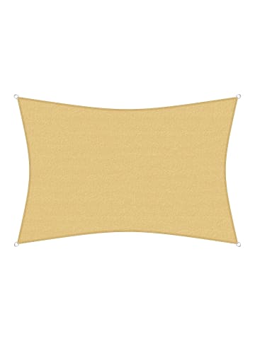 Professional Sonnensegel, 7 x 5 m, Rechteck, beige in Beige