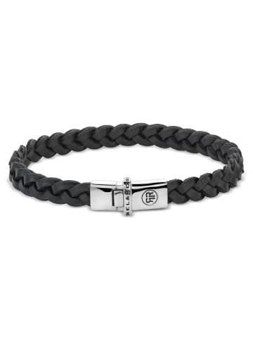 Armband Small Braided Raw Black in schwarz