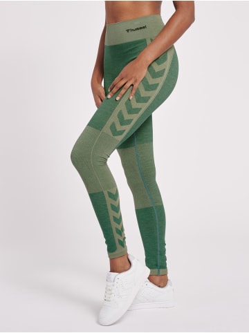 Leggings Hmlclea Multisport Damen in LAUREL WREATH/LILY-PAD MELANGE
