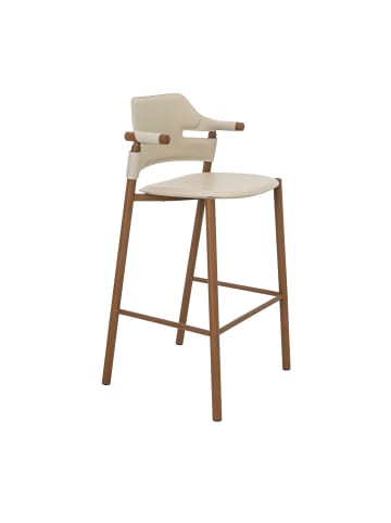 Hocker 4253 in Sand / Walnuss – (B)53 x (H)104 x (T)48 cm