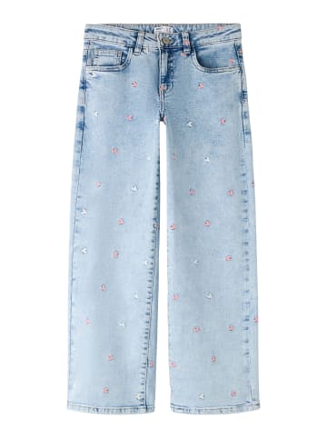 Jeans in Light Blue Bleached Denim