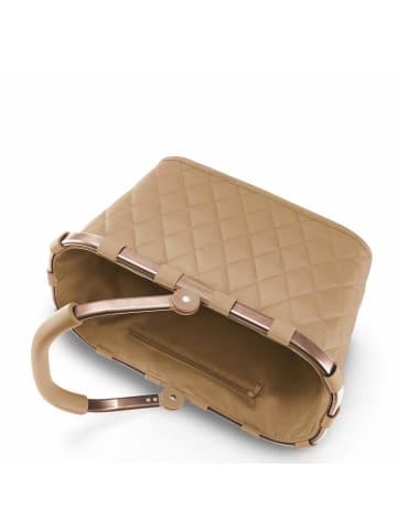 Carrybag - Einkaufskorb (cord dark matcha) in frame rhombus ginger