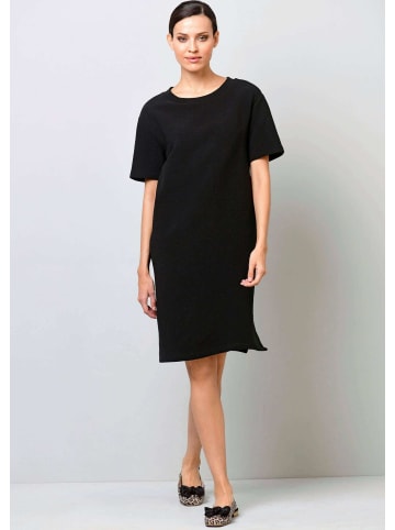 Jerseykleid in Tshirtform in schwarz