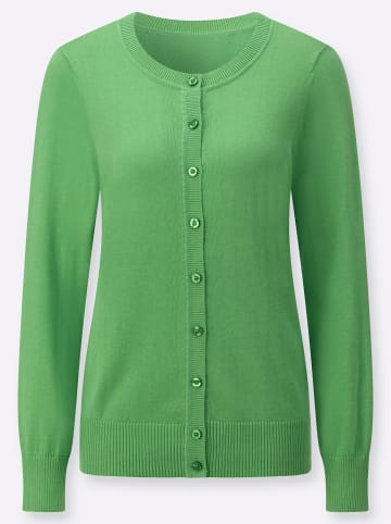 Strickjacke in apfel