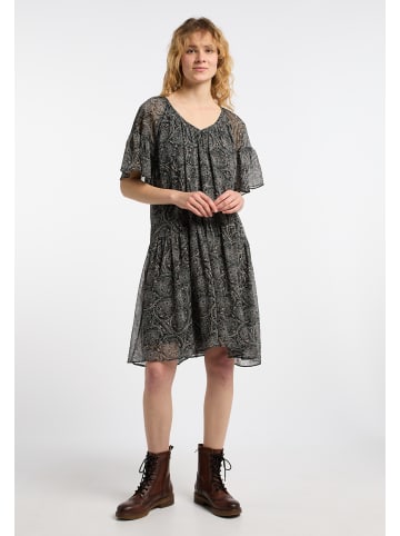 Damen Kleid in Schwarz Mehrfarbig