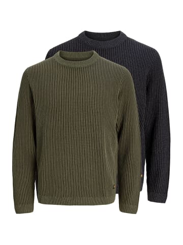 2er-Pack Strickpullover in Black