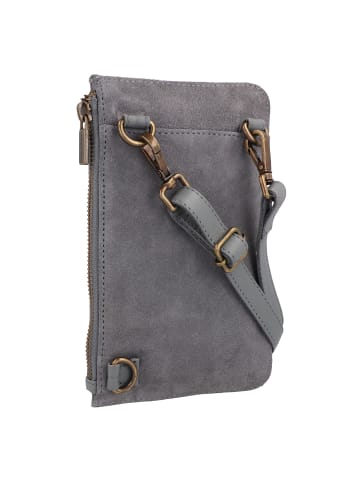 Seventies Suede Handytasche Leder 12.5 cm dusk blue