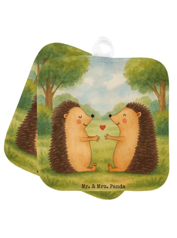 Topflappen Igel Liebe Design ohne Spruch in Weiß