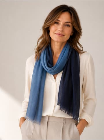 Schal " Renate " in marine