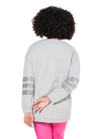 Sweatshirt in hellgrau mélange