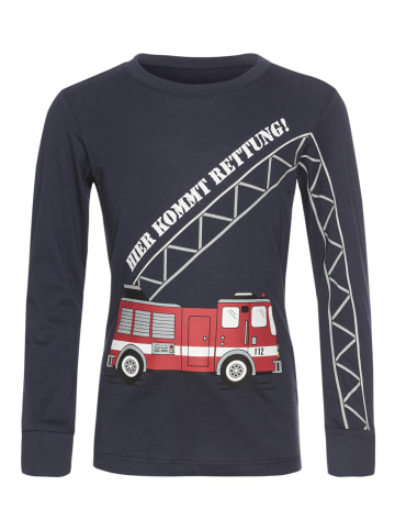 Langarmshirt in marine