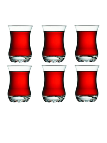 6 Stück Teegläser-Set in Transparent