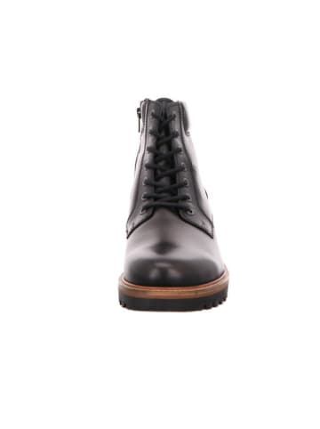 Schnür-Stiefeletten in schwarz