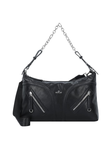 Schultertasche 38 cm black