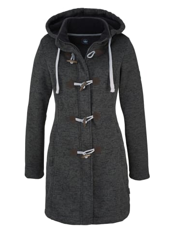 Strickfleecejacke in anthrazit
