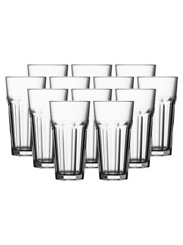 12er Set Longdrinkgläser Casablanca in Transparent 475 ml