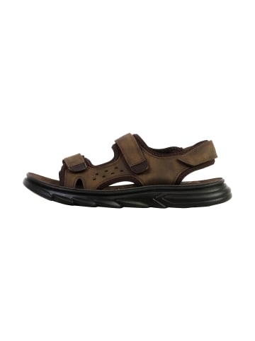 Flache Sandalen mit Klettverschluss Grün