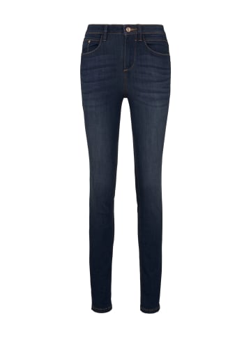 Skinny Fit Jeans Mid Waist Denim Hose aus Bio Baumwolle ALEXA in Dunkelblau