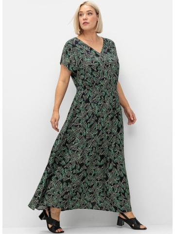 Maxikleid in schwarz-grün