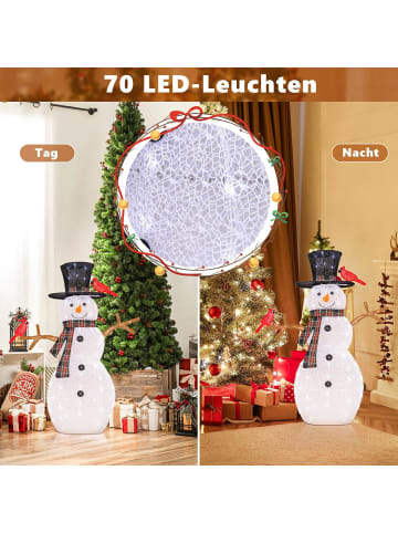 LED Schneemann Deko Weihnachtsdeko in Weiß