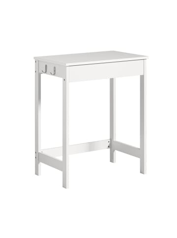 Schreibtisch in Mattweiß - (W) 40 x (H) 77 x (L) 60 cm